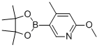 2-Methoxy-4-methyl-5-(4,4,5,5-tetramethyl-[1,3,2]dioxaborolan-2-yl)-pyridine Structure,1093951-66-6Structure