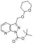 Tert-butyl 3-((tetrahydro-2h-pyran-2-yloxy)methyl)-1h-pyrazolo[3,4-b]pyridine-1-carboxylate Structure,1095223-33-8Structure