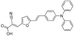 (E)-2-cyano-3-(5-(4-(diphen ylamino)styryl)furan-2-yl)acr ylic acid Structure,1096712-02-5Structure