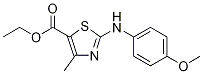 Ethyl 2-[(4-methoxyphenyl)amino]-4-methyl-1,3-thiazole-5-carboxylate Structure,109688-84-8Structure