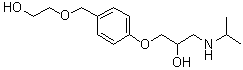 (2Rs)-1-[4-((2-hydroxy-ethoxy)methyl)phenoxy]-3-(isopropylamino)-2-propanol Structure,109791-18-6Structure