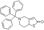 5,6,7,7A-tetrahydro-5-(triphenylmethyl)thieno[3,2-c]pyridinone Structure,109904-26-9Structure