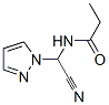 Propanamide, n-(cyano-1h-pyrazol-1-ylmethyl)- Structure,110023-60-4Structure