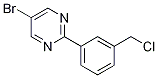 5-Bromo-2-(3-(chloromethyl)phenyl)pyrimidine Structure,1100598-50-2Structure