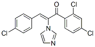 2-Propen-1-one, 3-(4-chlorophenyl)-1-(2,4-dichlorophenyl)-2-(1h-imidazol-1-yl)- Structure,110233-02-8Structure