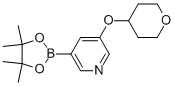 5-(Tetrahydro-2h-pyran-4-yloxy)pyridine-3-boronic acid pinacol ester Structure,1105663-72-6Structure