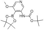 Tert-butyl5-methoxy-4-(4,4,5,5-tetramethyl-1,3,2-dioxaborolan-2-yl)pyridin-3-ylcarbamate Structure,1105675-61-3Structure