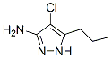 1H-pyrazol-3-amine, 4-chloro-5-propyl- Structure,110580-34-2Structure