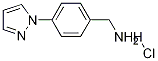 (4-(1H-pyrazol-1-yl)phenyl)methanamine hydrochloride Structure,1107632-13-2Structure