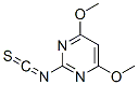 Pyrimidine, 2-isothiocyanato-4,6-dimethoxy- (9ci) Structure,110860-38-3Structure