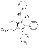 5-(4-Fluoro-phenyl)-2-isopropyl-1-(3-oxo-propyl)-4-phenyl-1h-pyrrole-3-carboxylic acid phenylamide Structure,110862-46-9Structure