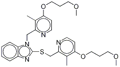 1-[[4-(3-Methoxypropoxy)-3-methyl-2-pyridinyl]methyl]-2-[[[4-(3-methoxypropoxy)-3-methyl-2-pyridinyl]methyl]thio]-1h-benzimidazole Structure,1114543-47-3Structure