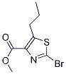 2-Bromo-5-propylthiazole-4-carboxylic acid methyl ester Structure,1120214-96-1Structure