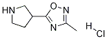 3-Methyl-5-(3-pyrrolidinyl)-1,2,4-oxadiazole hcl Structure,1121057-52-0Structure