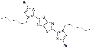 2,5-Bis(5-bromo-3-hexylthiophen-2-yl)thiazolo[5,4-d]thiazole Structure,1122708-89-7Structure