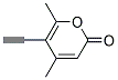 2H-pyran-2-one, 5-ethynyl-4,6-dimethyl-(9ci) Structure,112369-03-6Structure