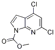 1H-pyrrolo[2,3-b]pyridine-1-carboxylic acid, 4,6-dichloro-, methyl ester Structure,1125592-35-9Structure