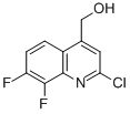 4-Quinolinemethanol, 2-chloro-7,8-difluoro- Structure,1125702-53-5Structure