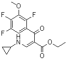 (Z)-ethyl 3-(cyclopropylamino)-2-(2,4,5-trifluoro-3-methoxybenzoyl)acrylate Structure,112811-70-8Structure