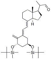 (1S,3r,5e,7e)-1,3-bis-[(tert-butyldimethylsilyl)oxy]-9,10-secopregna-5,7,10-triene-20-carboxaldehyde Structure,112828-13-4Structure