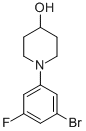 1-(3-Bromo-5-fluorophenyl)-4-piperidinol Structure,1129541-98-5Structure