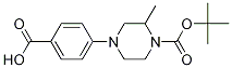 4-(4-Carboxyphenyl)-2-methyl-1-piperazinecarboxylic acid 1-(1,1-dimethylethyl) ester Structure,1131594-97-2Structure