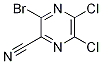 3-Bromo-5,6-dichloropyrazine-2-carbonitrile Structure,1131604-76-6Structure