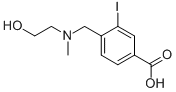 4-(((2-Hydroxyethyl)(methyl)amino)methyl)-3-iodobenzoic acid Structure,1131622-46-2Structure