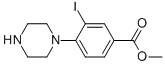 Methyl 3-iodo-4-(piperazin-1-yl)benzoate Structure,1131622-47-3Structure