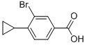 3-Bromo-4-cyclopropylbenzoic acid Structure,1131622-50-8Structure