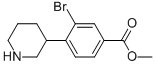 Methyl 3-bromo-4-(piperidin-3-yl)benzoate Structure,1131622-54-2Structure