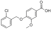 4-[(2-Chlorobenzyl)oxy]-3-methoxybenzoic acid Structure,113457-27-5Structure