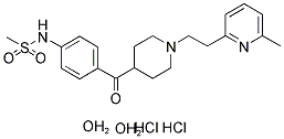 N-[4-[[1-[2-(6-Methyl-2-pyridinyl)ethyl]-4-piperidinyl]carbonyl]phenyl]methanesulfonamide dihydrochloride Structure,113559-13-0Structure