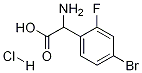 2-Amino-2-(4-bromo-2-fluorophenyl)acetic acid hydrochloride Structure,1136881-78-1Structure