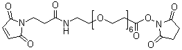 Maleimidopropionyl-dPEG6-NHS Structure,1137109-21-7Structure