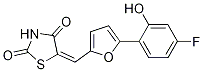 5-((5-(4-Fluoro-2-hydroxyphenyl)furan-2-yl)methylene)thiazolidine-2,4-dione Structure,1138220-19-5Structure