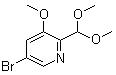 5-Bromo-2-(dimethoxymethyl)-3-methoxypyridine Structure,1138443-86-3Structure