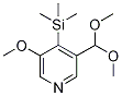 3-(Dimethoxymethyl)-5-methoxy-4-(trimethylsilyl)-pyridine Structure,1138443-91-0Structure