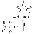 Tris(acetonitrile)pentamethylcyclopentadienylruthenium(II) trifluoromethanesulfonate Structure,113860-02-9Structure