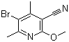 5-Bromo-2-methoxy-4,6-dimethylnicotinonitrile Structure,113893-02-0Structure