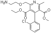 3-Ethyl5-methyl2-(2-aminoethoxy)methyl-4-(2-chlorophenyl)-6-methylpyridine-3,5-dicarboxylate Structure,113994-41-5Structure