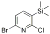 6-Bromo-2-chloro-3-(trimethylsilyl)pyridine Structure,1142191-85-2Structure