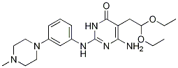 6-Amino-5-(2,2-diethoxyethyl)-2-((3-(4-methylpiperazin-1-yl)phenyl)amino)pyrimidin-4(3h)-one Structure,1142947-79-2Structure