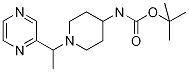 [1-(1-Pyrazin-2-yl-ethyl)-piperidin-4-yl]-carbamic acid tert-butyl ester Structure,1146080-78-5Structure