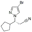 (R)-3-(4-bromo-1h-pyrazol-1-yl)-3-cyclopentylpropanenitrile Structure,1146629-83-5Structure