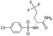 Pentanamide, 2-[[(4-chlorophenyl)sulfonyl]amino]-5,5,5-trifluoro-, (2r)- Structure,1146699-67-3Structure