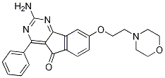 2-Amino-8-(2-morpholinoethoxy)-4-phenyl-5h-indeno[1,2-d]pyrimidin-5-one Structure,1147271-25-7Structure