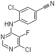 3-Chloro-4-(6-chloro-5-fluoropyrimidin-4-ylamino)benzonitrile Structure,1147558-27-7Structure