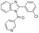 Methanone, [2-(3-chlorophenyl)-1H-benzimidazol-1-yl]-3-pyridinyl- Structure,1148018-28-3Structure