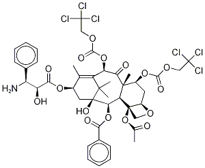 N-des-t-boc-10-deacetyl-7,10-o-bis{[(2,2,2-trichloroethyl)oxy]carbonyl} docetaxel Structure,114915-16-1Structure